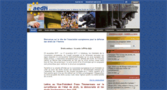 Desktop Screenshot of aedh.eu